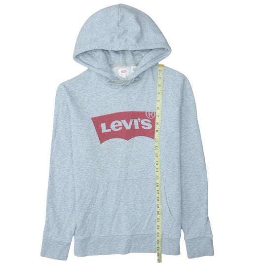 Mens UK Size M Levi's Grey Pullover Hoodie