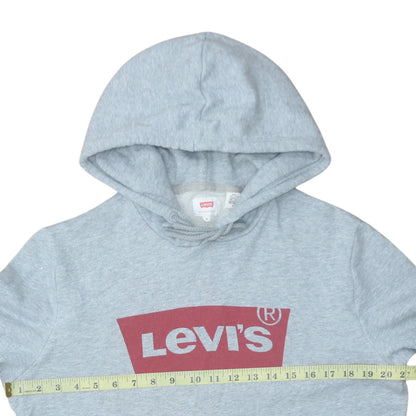 Mens UK Size M Levi's Grey Pullover Hoodie