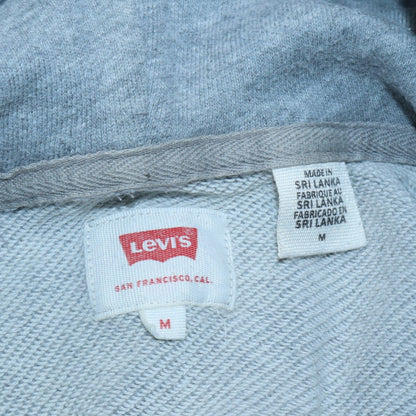 Mens UK Size M Levi's Grey Pullover Hoodie