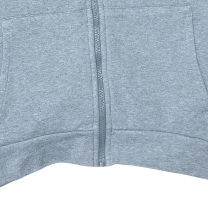 Nike Boys Grey Full Zip Hoodie XL 156-166cm Cotton Blend Fleece