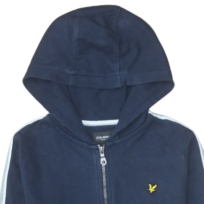 Lyle & Scott Boys Blue Full Zip Hoodie 12-13 Years Cotton Blend