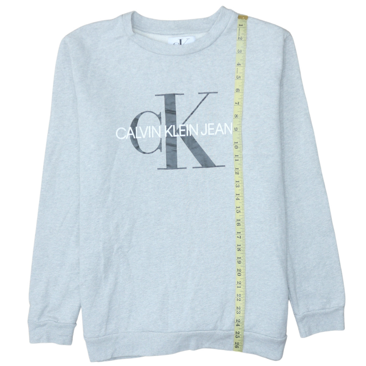 Mens UK Size L Calvin Klein Jeans Grey Pullover Sweatshirt