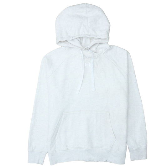Mens UK Size L Under armour White Pullover Hoodie