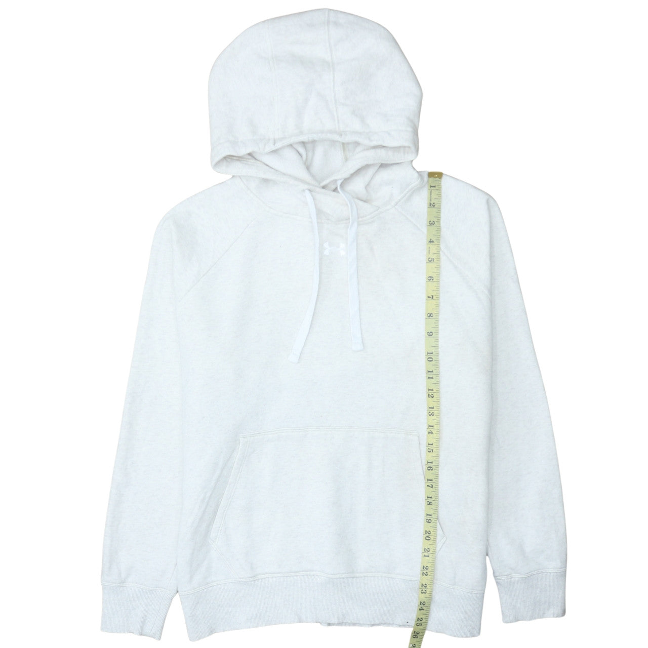 Mens UK Size L Under armour White Pullover Hoodie