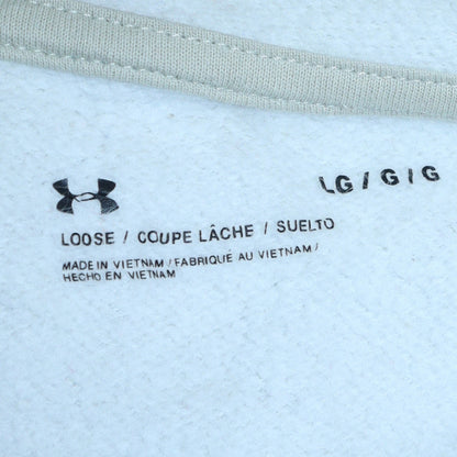 Mens UK Size L Under armour White Pullover Hoodie