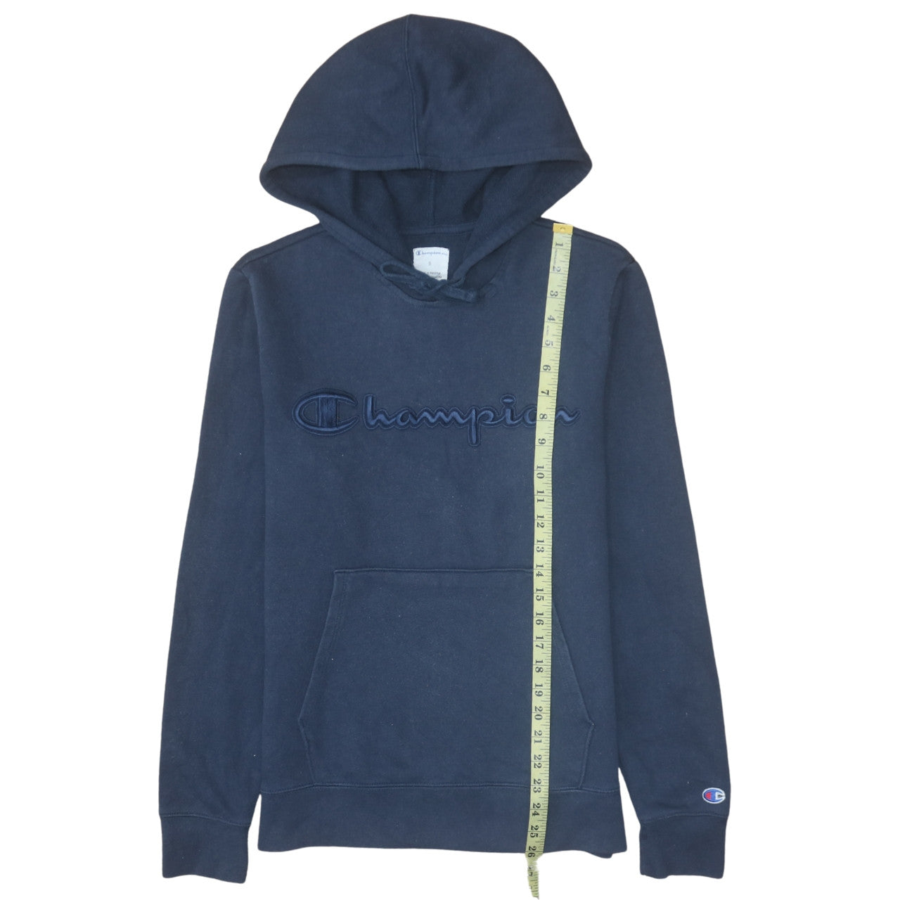 Mens UK Size S Champion Blue Pullover Hoodie
