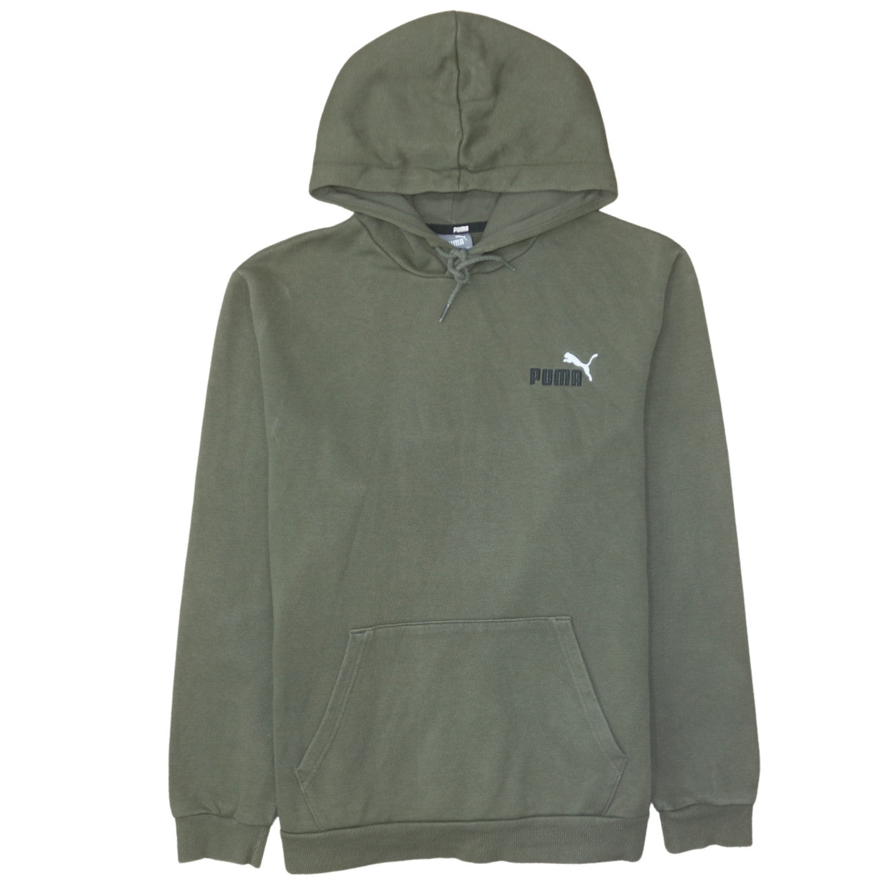 Mens UK Size L PUMA Green Pullover Hoodie