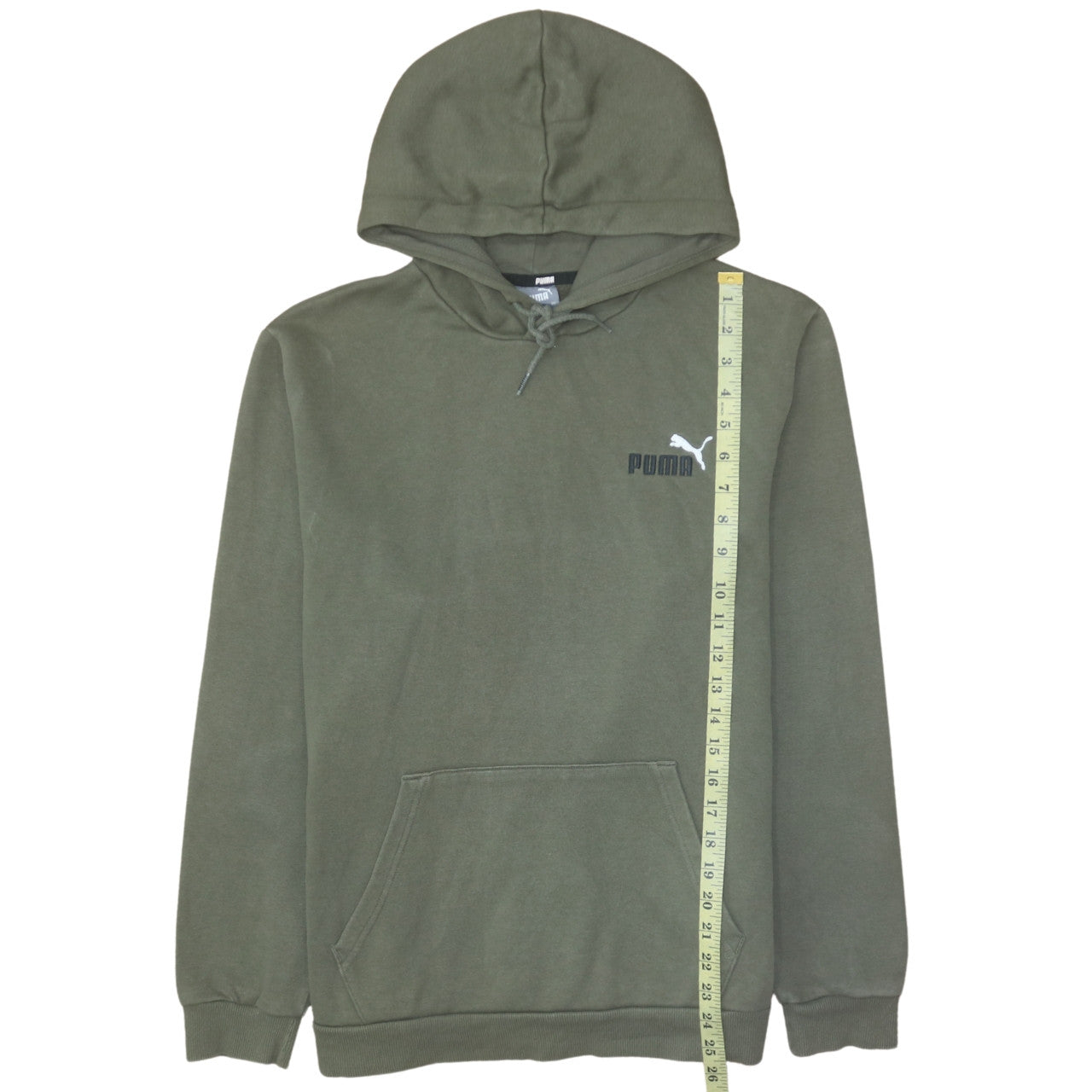 Mens UK Size L PUMA Green Pullover Hoodie