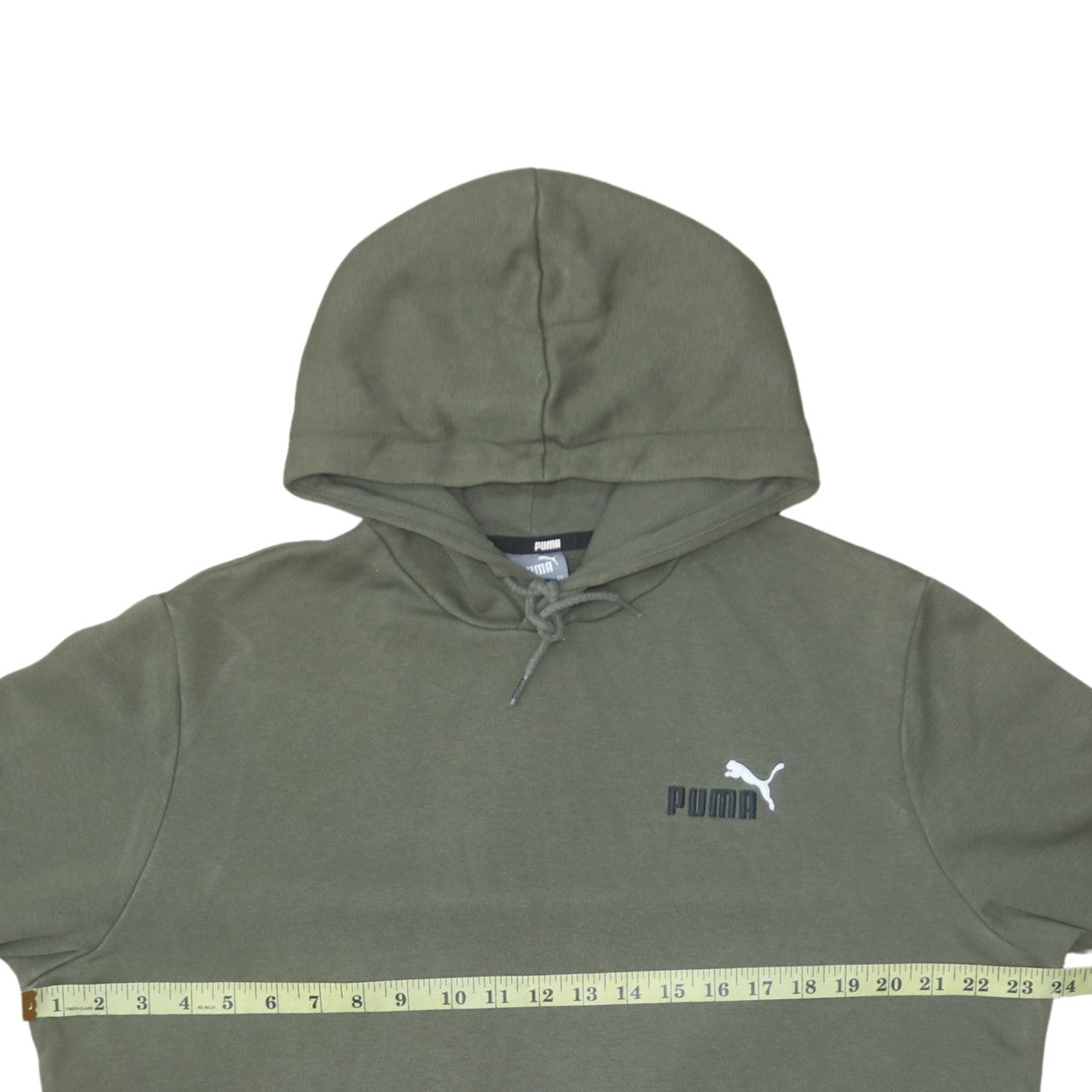 Mens UK Size L PUMA Green Pullover Hoodie
