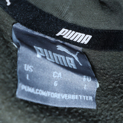 Mens UK Size L PUMA Green Pullover Hoodie