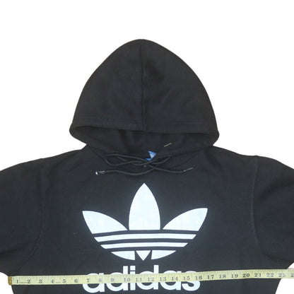 Mens UK Size M adidas Black Pullover Hoodie
