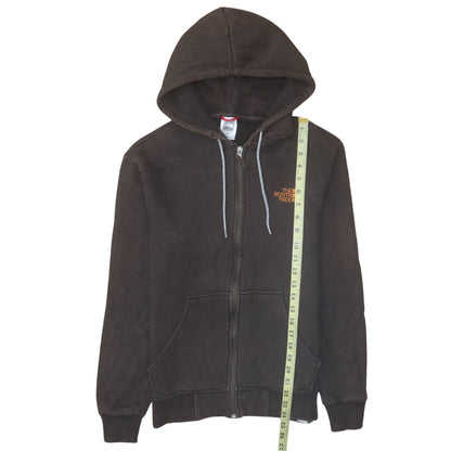 Mens UK Size M The North Face Brown Full Zip Hoodie