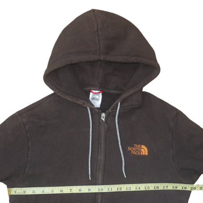 Mens UK Size M The North Face Brown Full Zip Hoodie