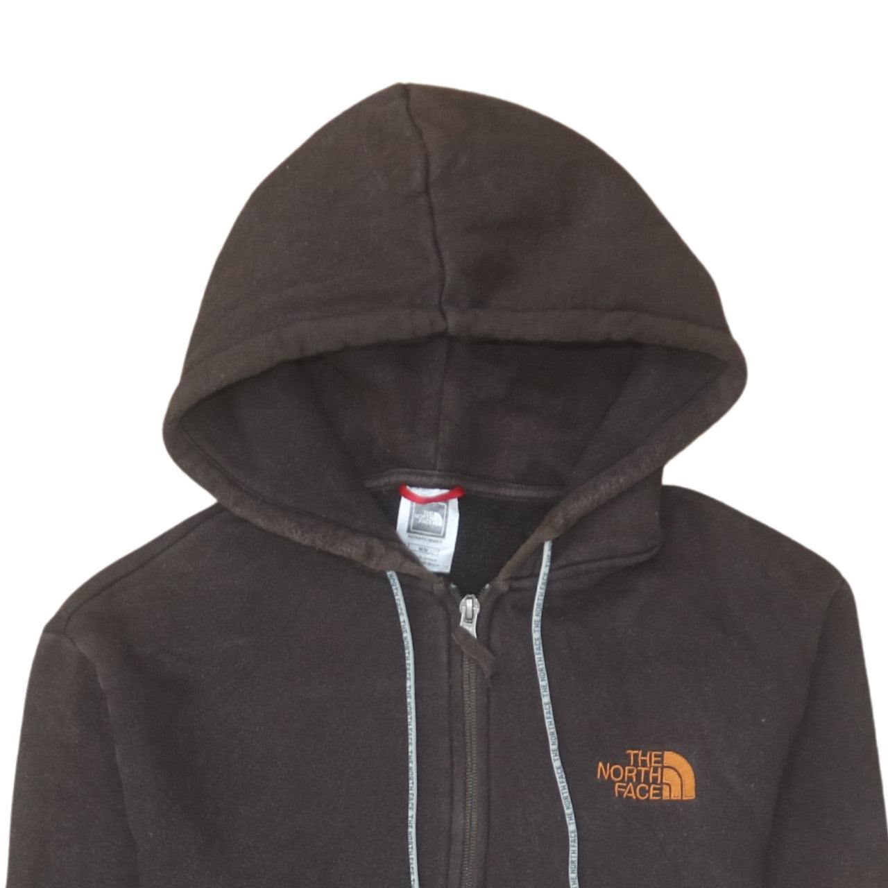 Mens UK Size M The North Face Brown Full Zip Hoodie