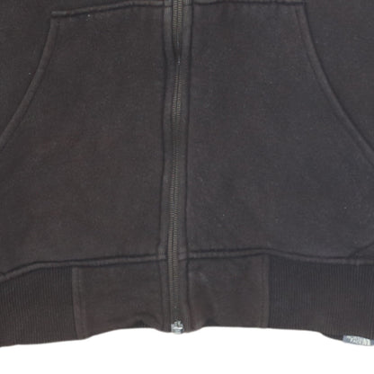 Mens UK Size M The North Face Brown Full Zip Hoodie