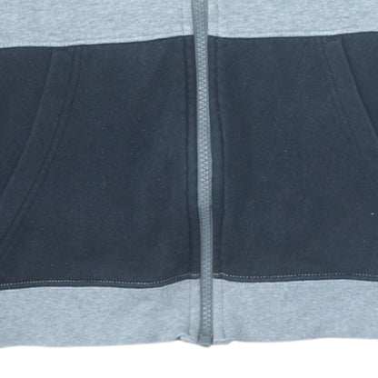 Nike Boys Grey Colourblock Full Zip Hoodie XL 13-15 Years Fleece