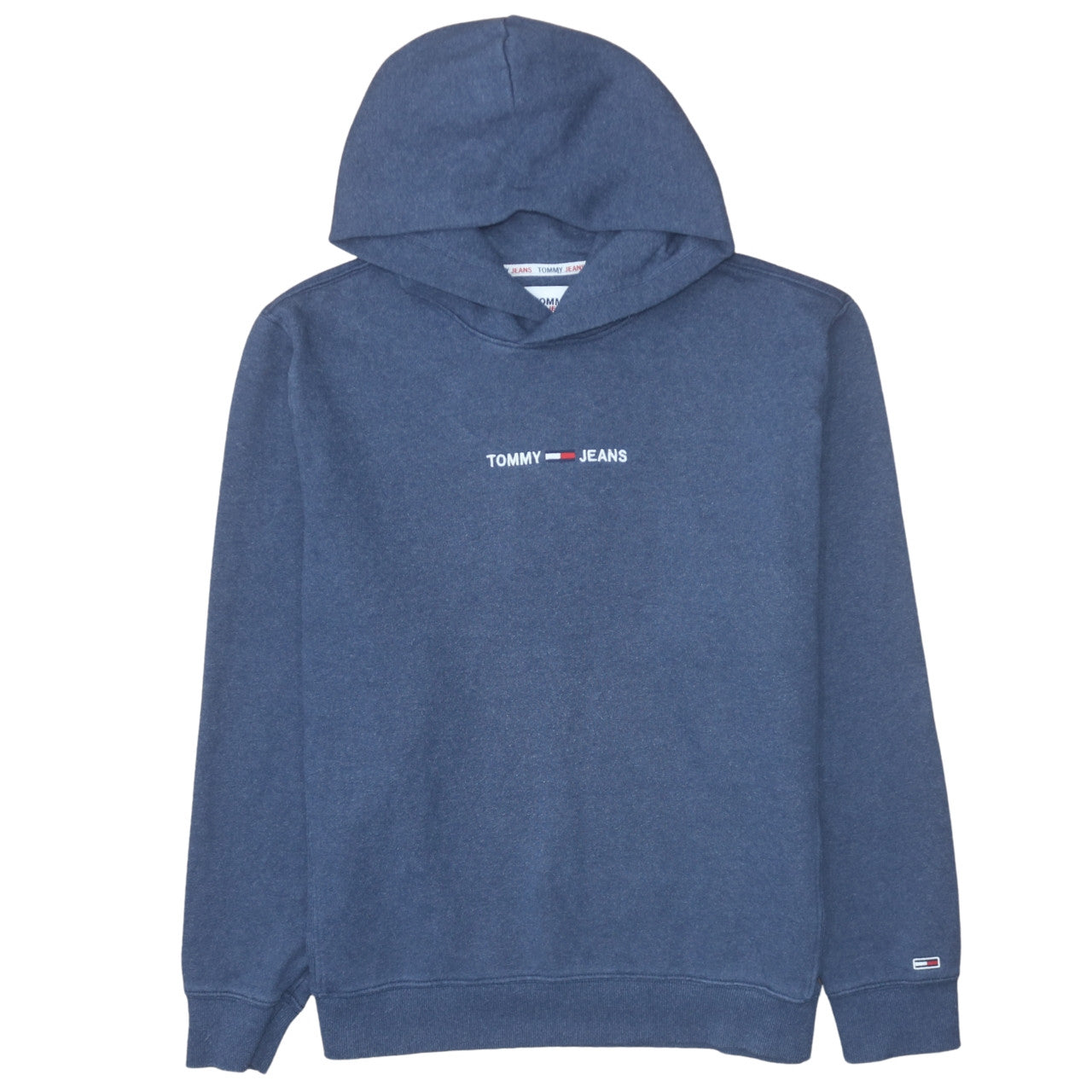 Mens UK Size L Tommy Jeans Blue Pullover Hoodie