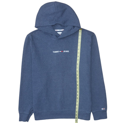 Mens UK Size L Tommy Jeans Blue Pullover Hoodie