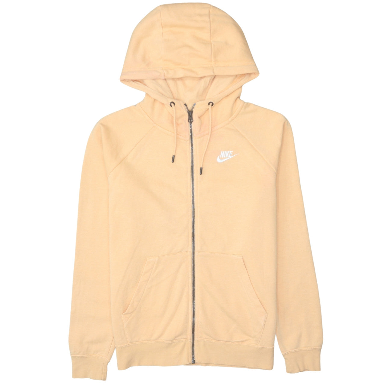 Mens UK Size S Nike Beige Full Zip Hoodie