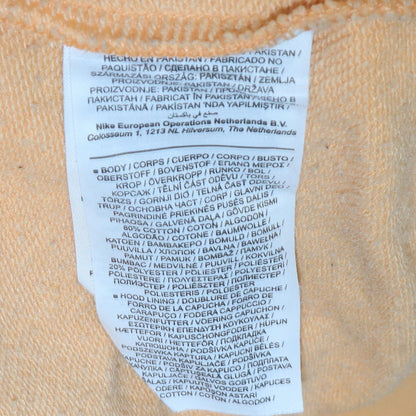 Mens UK Size S Nike Beige Full Zip Hoodie
