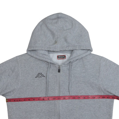Mens UK Size L Kappa Grey Full Zip Hoodie