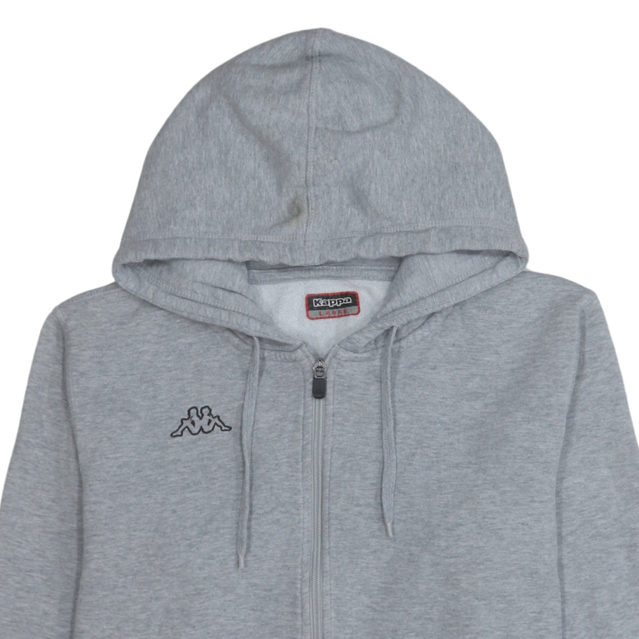 Mens UK Size L Kappa Grey Full Zip Hoodie