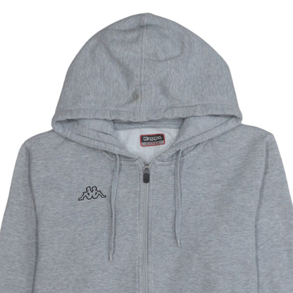 Mens UK Size L Kappa Grey Full Zip Hoodie