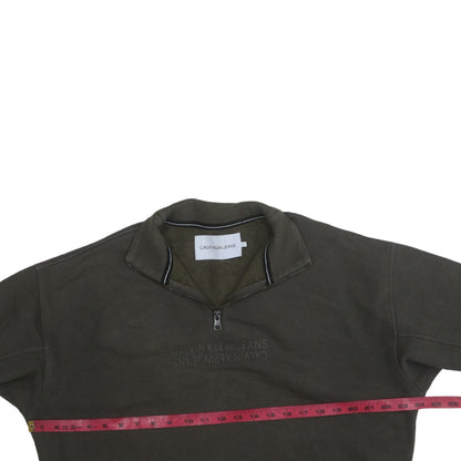 Mens UK Size L Calvin Klein Jeans Green Pullover Sweatshirt