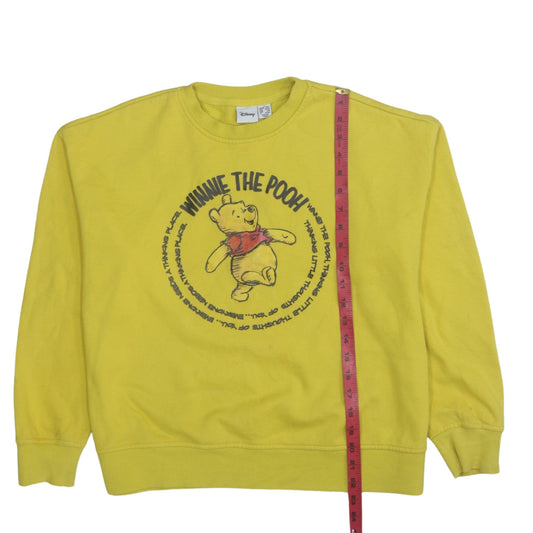 Womens UK Size 10/12 Disney Yellow Pullover Sweatshirt