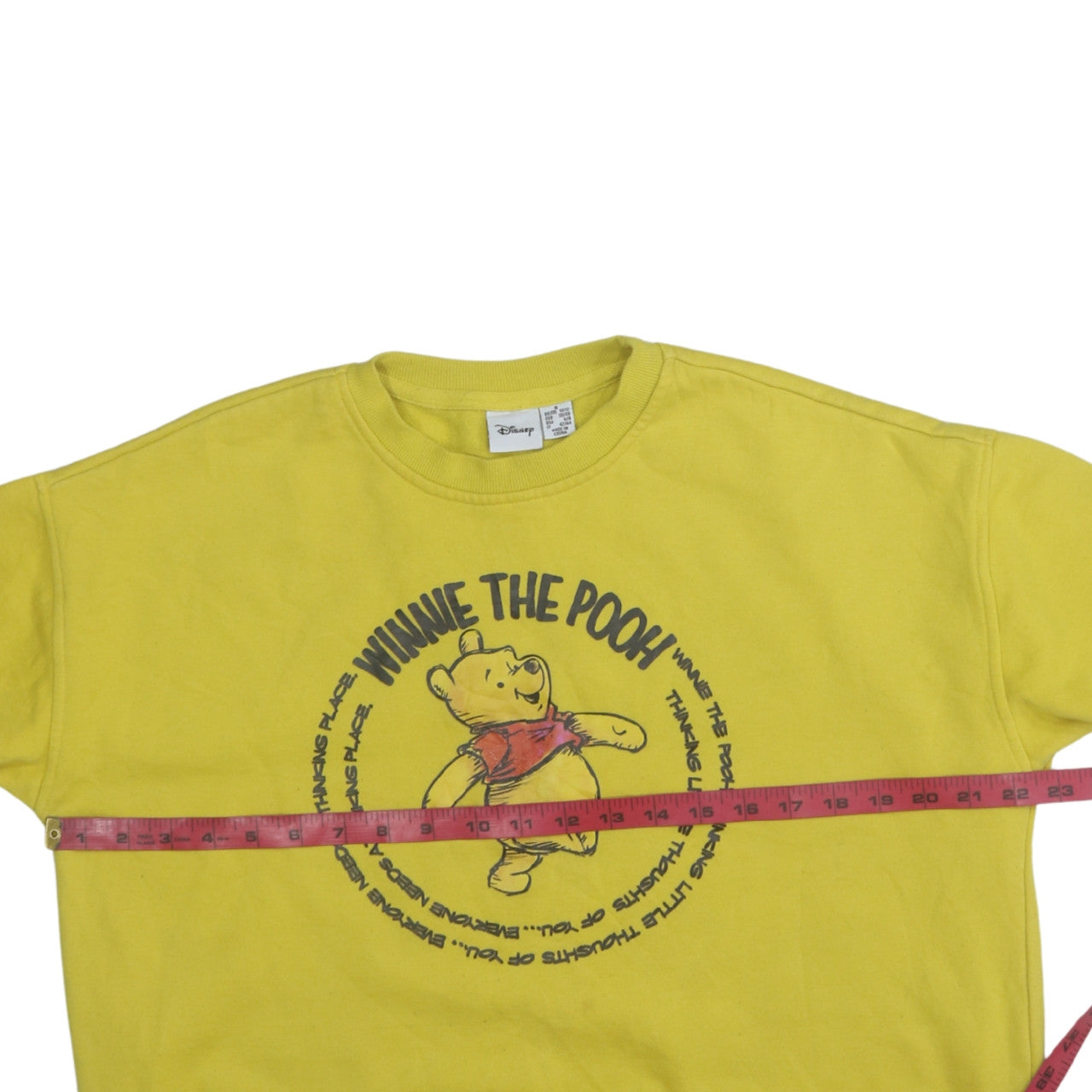 Womens UK Size 10/12 Disney Yellow Pullover Sweatshirt