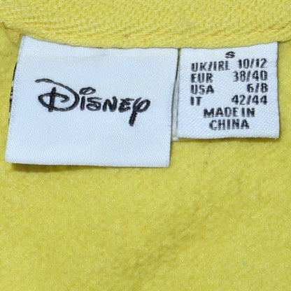 Womens UK Size 10/12 Disney Yellow Pullover Sweatshirt