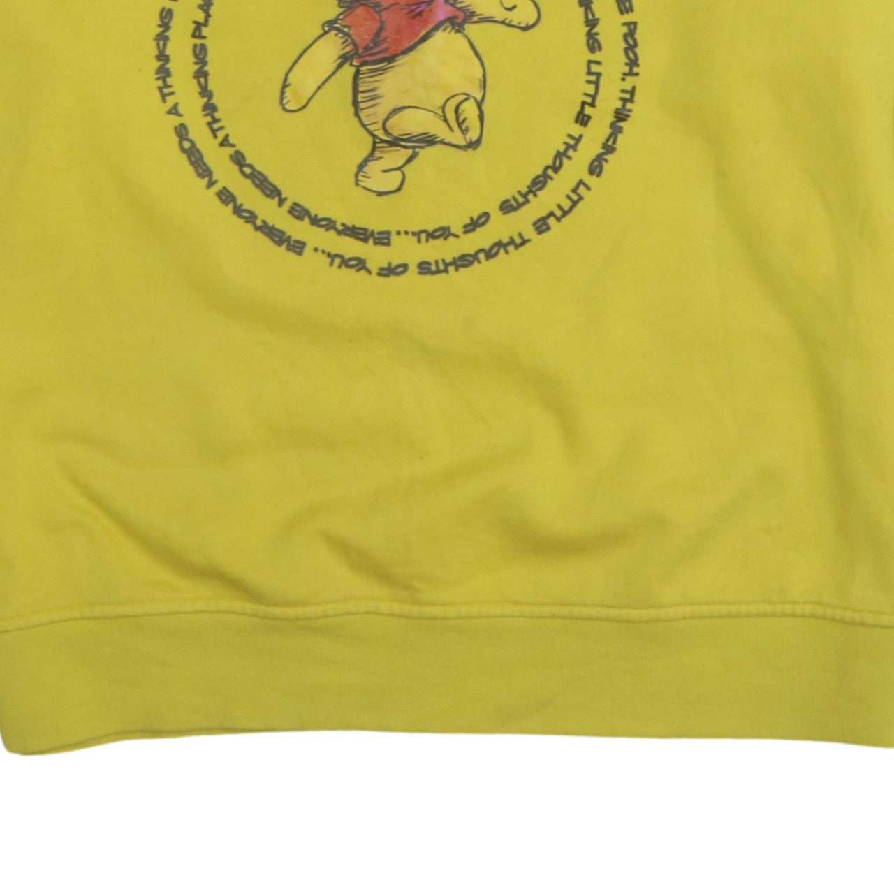 Womens UK Size 10/12 Disney Yellow Pullover Sweatshirt
