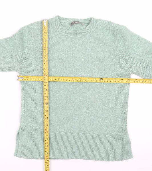 Womens UK Size M Oasis Green Pullover Jumper