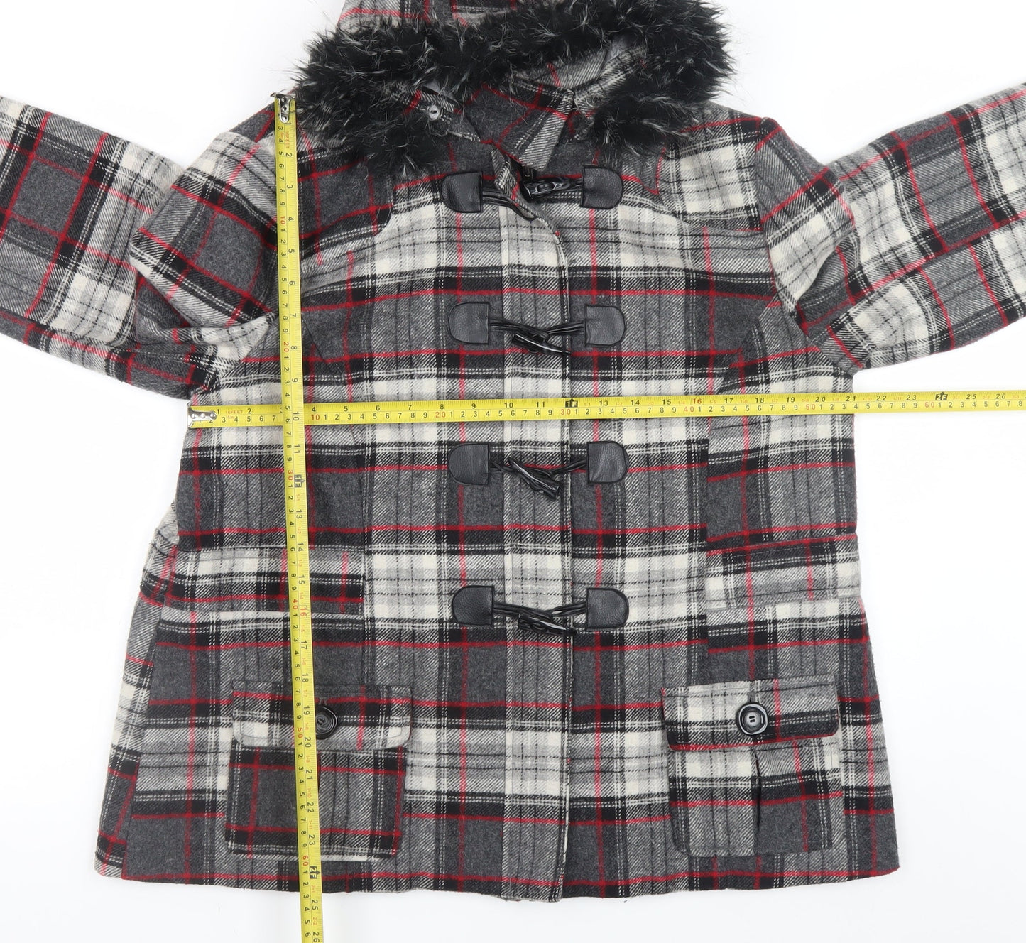 Womens UK Size 18 Be Beau Grey Duffle Coat