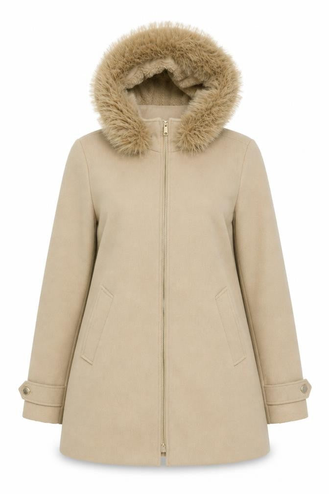 Womens UK Size 12 Primark Beige Parka Coat