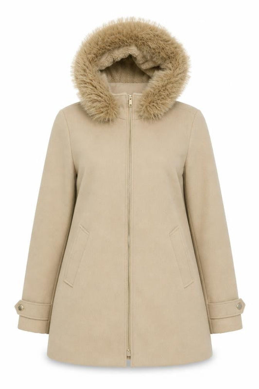 Womens UK Size 12 Primark Beige Parka Coat