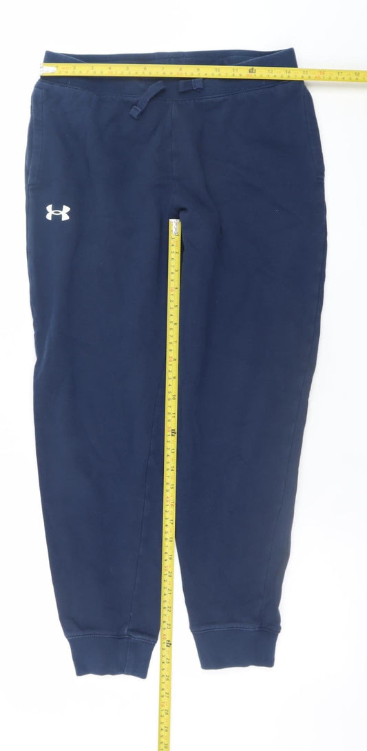 Boys UK Size XL Under armour Relaxed Fit Jogger Blue Trousers