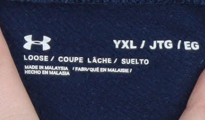 Boys UK Size XL Under armour Relaxed Fit Jogger Blue Trousers