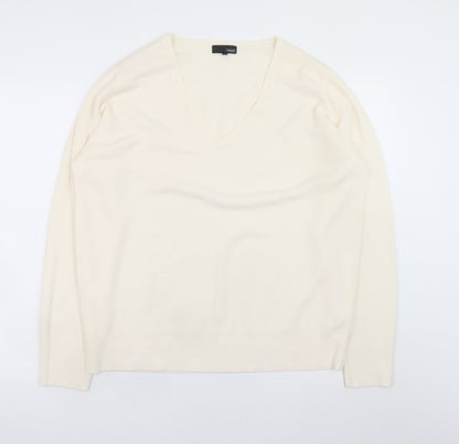 Mens UK Size L NEXT Ivory Pullover Jumper