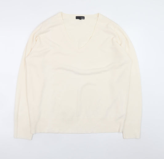 Mens UK Size L NEXT Ivory Pullover Jumper
