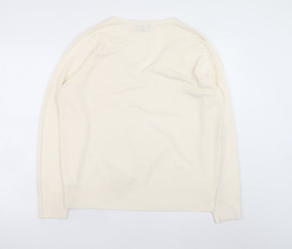 Mens UK Size L NEXT Ivory Pullover Jumper