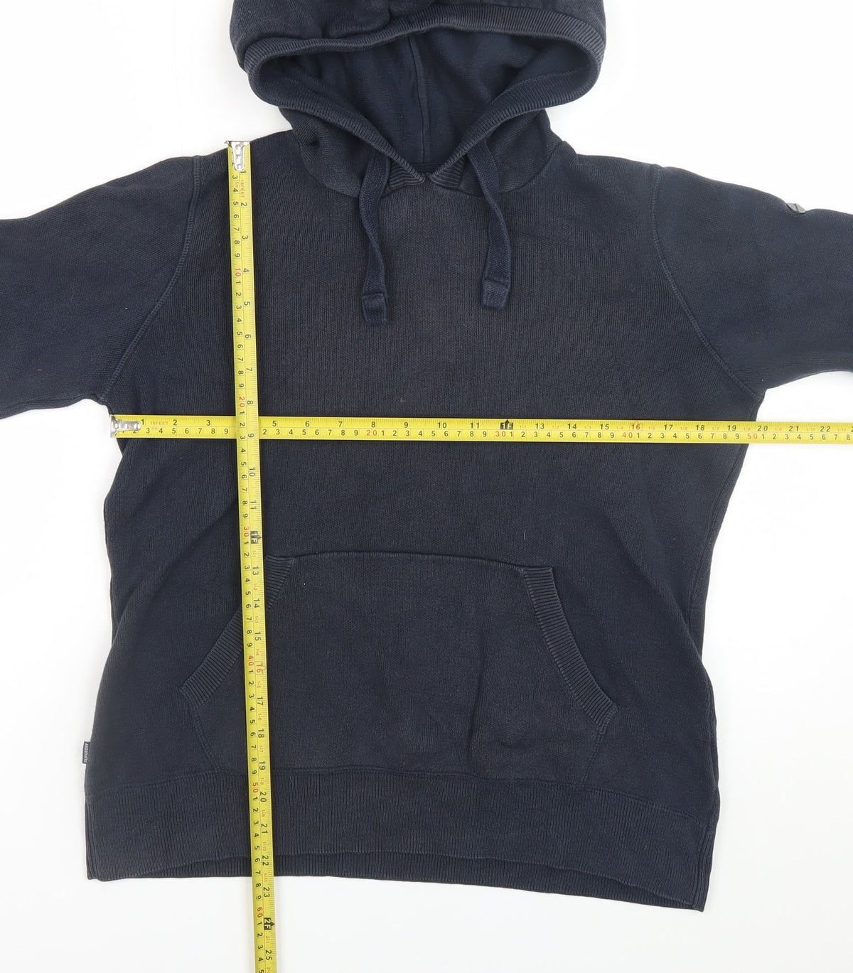 Womens UK Size 10 Superdry Blue Pullover Hoodie