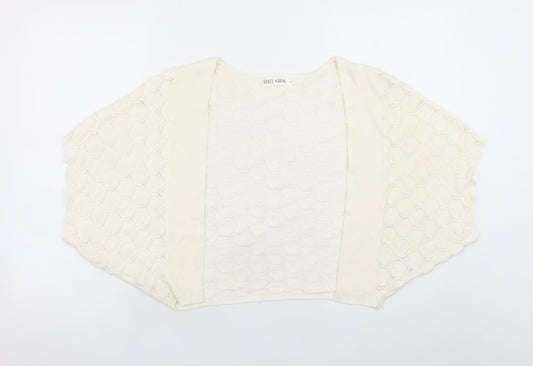 Womens UK Size S Grace Karin Ivory Shrug Jumper