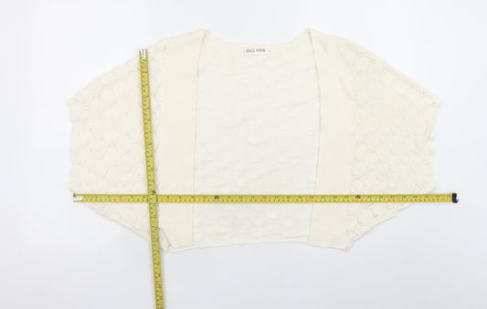 Womens UK Size S Grace Karin Ivory Shrug Jumper