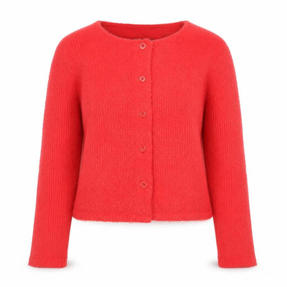 Womens UK Size S ASOS DESIGN Red Cardigan Jumper