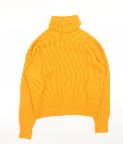 Womens UK Size XS River Island Yellow Pullover Jumper