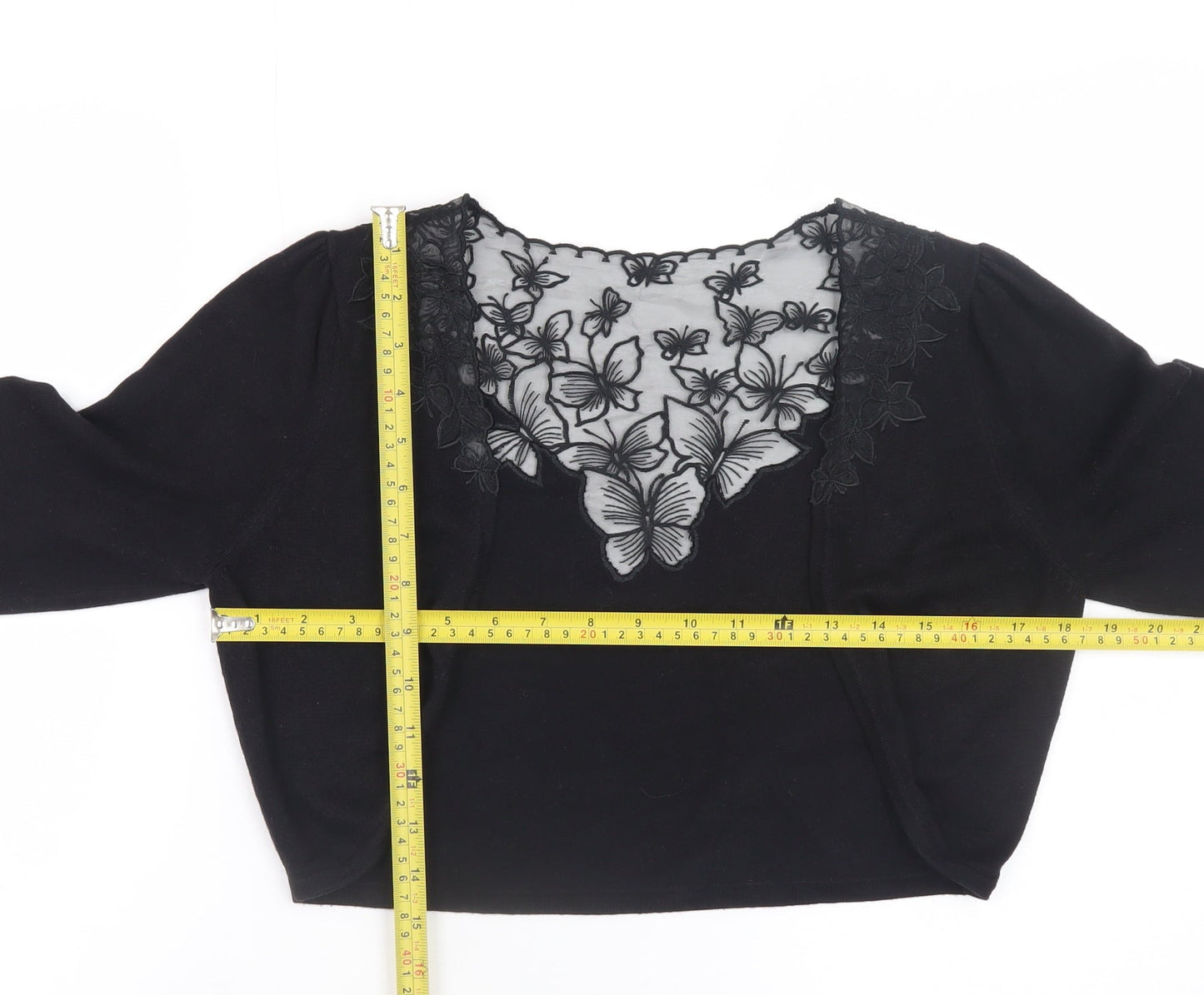 Womens UK Size 10 Monsoon Black Cardigan Jumper