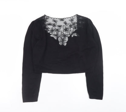 Womens UK Size 10 Monsoon Black Cardigan Jumper