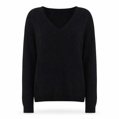 Womens UK Size 10 Mango Black Pullover Jumper