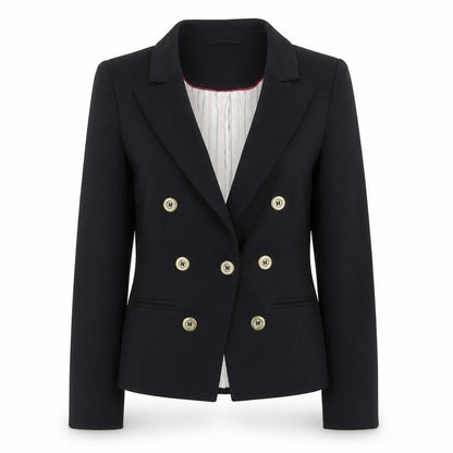 Next Women's Black Slim Fit Double Breasted Blazer Size 10
